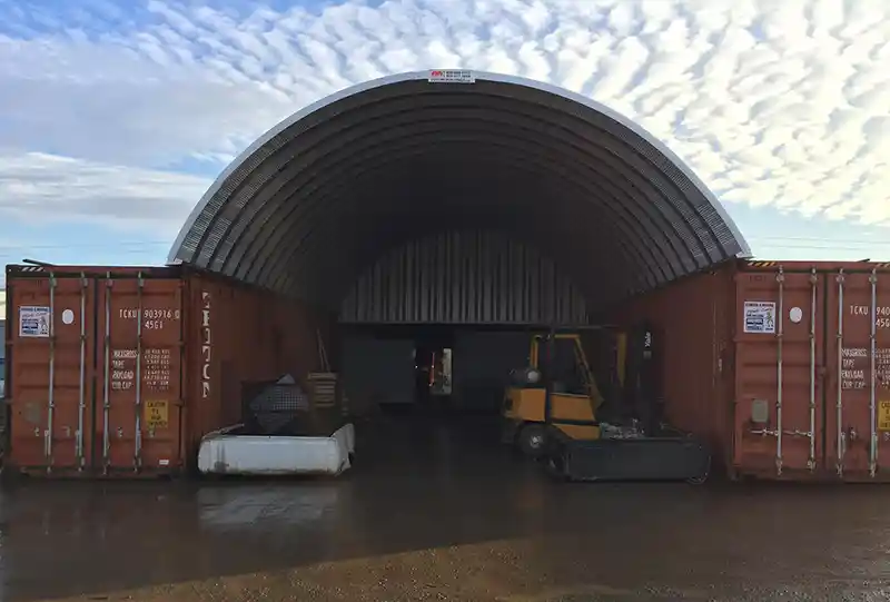 metal buildings salt lake container cover